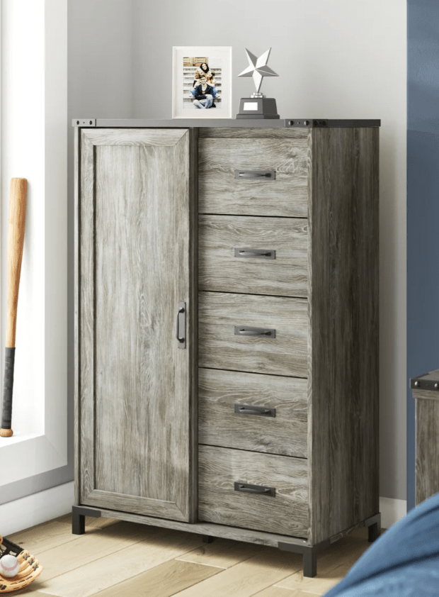 AshleyAshley B4480 Frandern - Full Panel Bed With Storage - Black / Gray