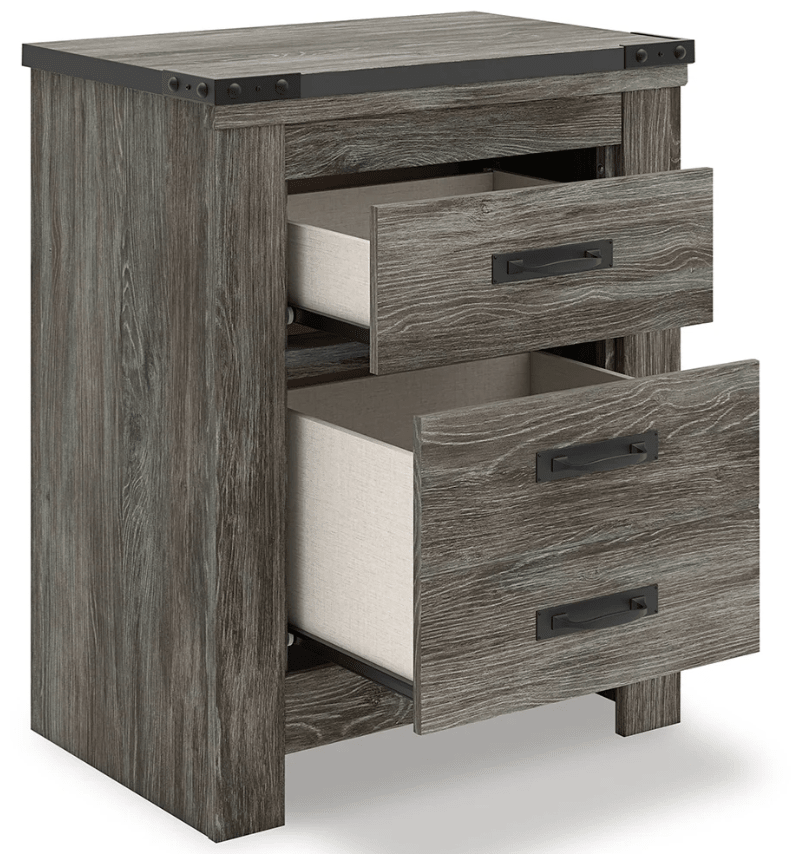 AshleyAshley B4480 Frandern - Full Panel Bed With Storage - Black / Gray