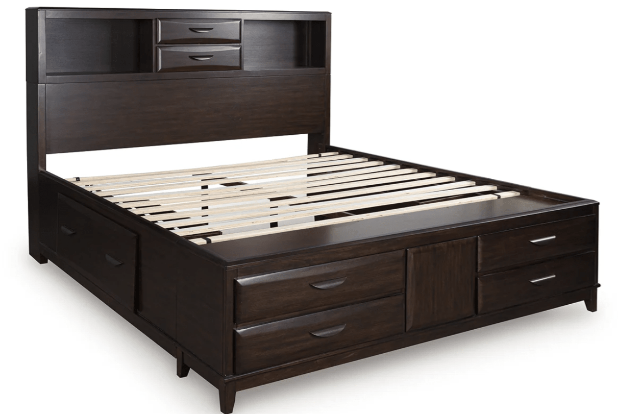 AshleyAshley B479 Vanmore - Queen Storage Bed - Dark Brown