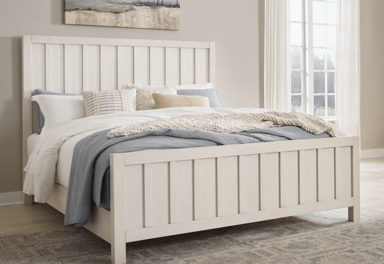 AshleyAshley B683 Shaybrock - Panel Bed - Antique White