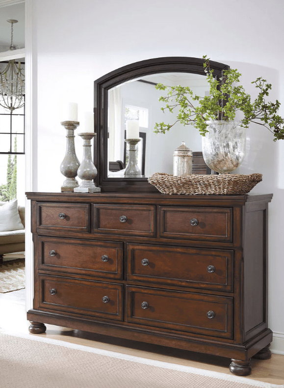 AshleyAshley B697 Porter Sleigh Storage Bedroom - Rustic Brown