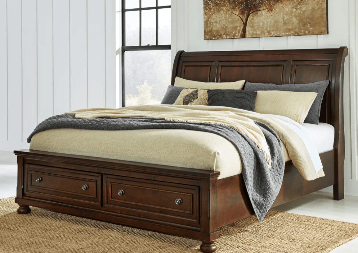 AshleyAshley B697 Porter Sleigh Storage Bedroom - Rustic Brown