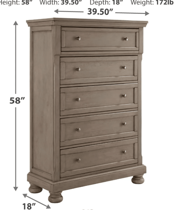 AshleyAshley B733 Lettner - Sleigh Bed with Storage - Light Gray