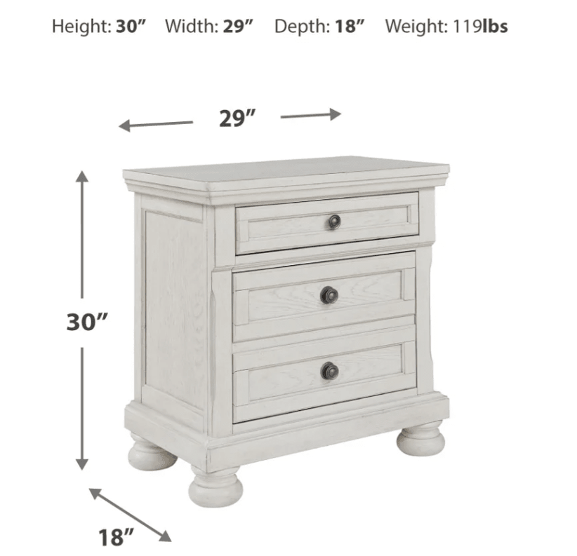 AshleyAshley B742 Robbinsdale - Panel Bed - Antique White