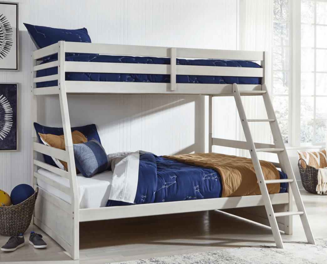 AshleyAshley B742 Robbinsdale - Twin Over Full Bunk Bed With Storage - Antique White