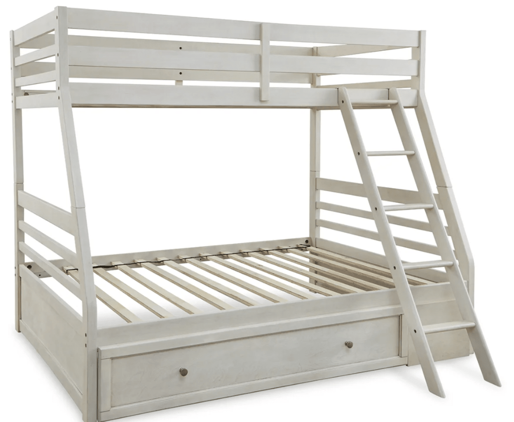 AshleyAshley B742 Robbinsdale - Twin Over Full Bunk Bed With Storage - Antique White