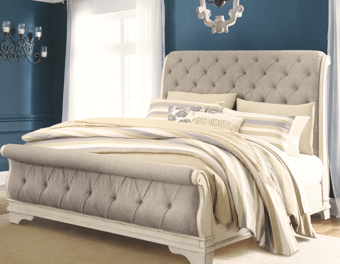 AshleyAshley B743 Realyn - Upholstered Sleigh Bed - Two - tone