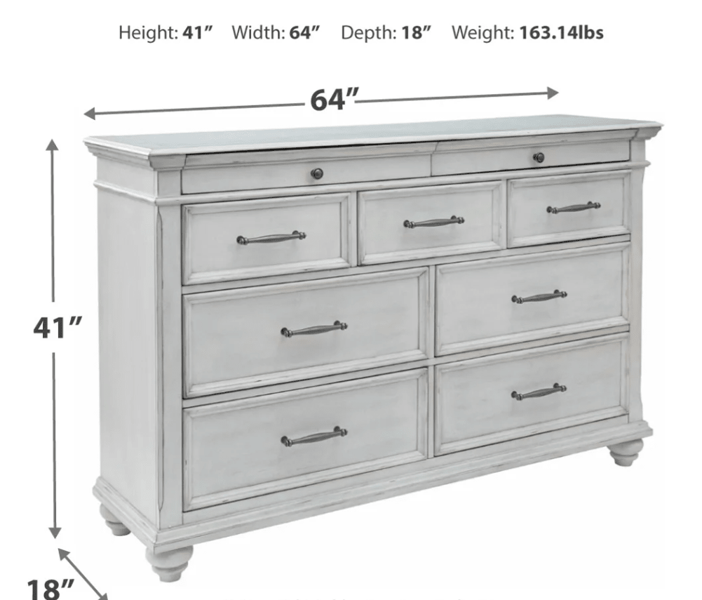 AshleyAshley B777 Kanwyn - Panel Bed with Storage Bench - Whitewash