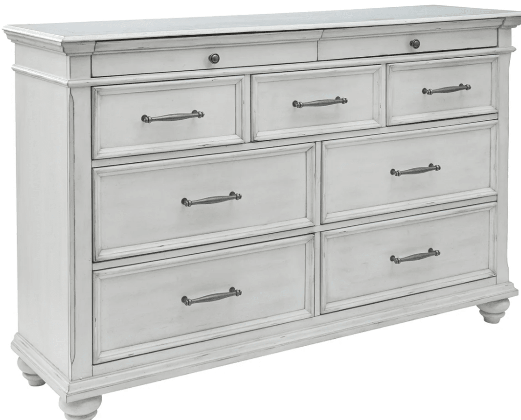 AshleyAshley B777 Kanwyn - Upholstered Bed with Storage Bench - Whitewash