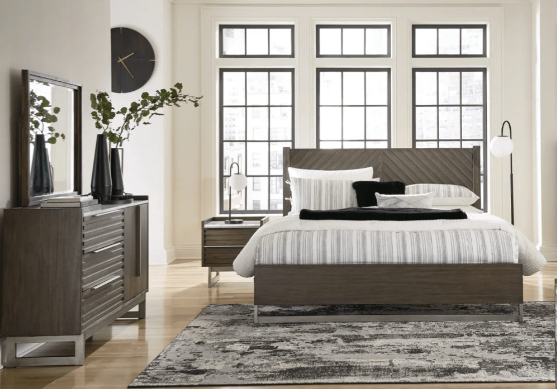 AshleyAshley B786 Arkenton - King Panel Bedroom - Grayish Brown