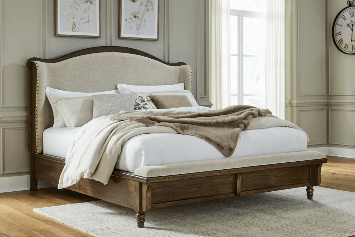 AshleyAshley B787 Sturlayne - Upholstered Panel Bedroom - Brown