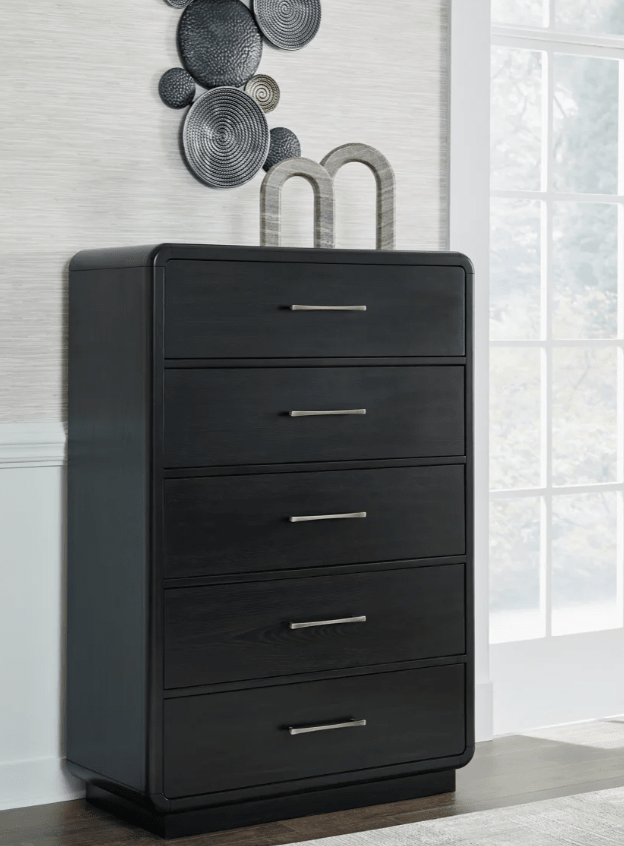 AshleyAshley B821 owanbeck - Upholstered Panel Bed - Gray / Black