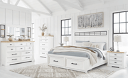 AshleyAshley B844 Ashbryn - Panel Storage Bed - White / Natural