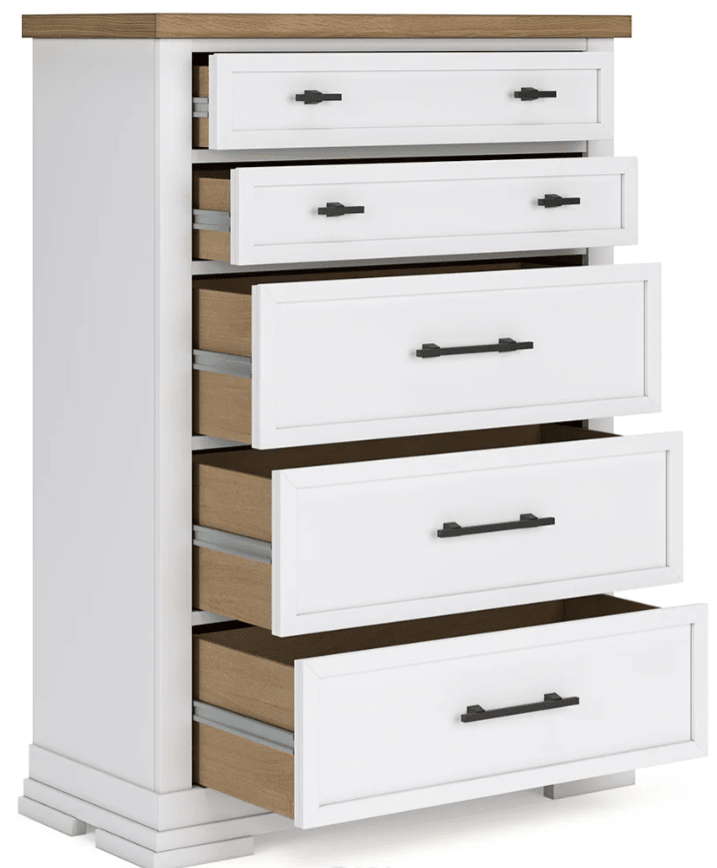 AshleyAshley B844 Ashbryn - Panel Storage Bed - White / Natural
