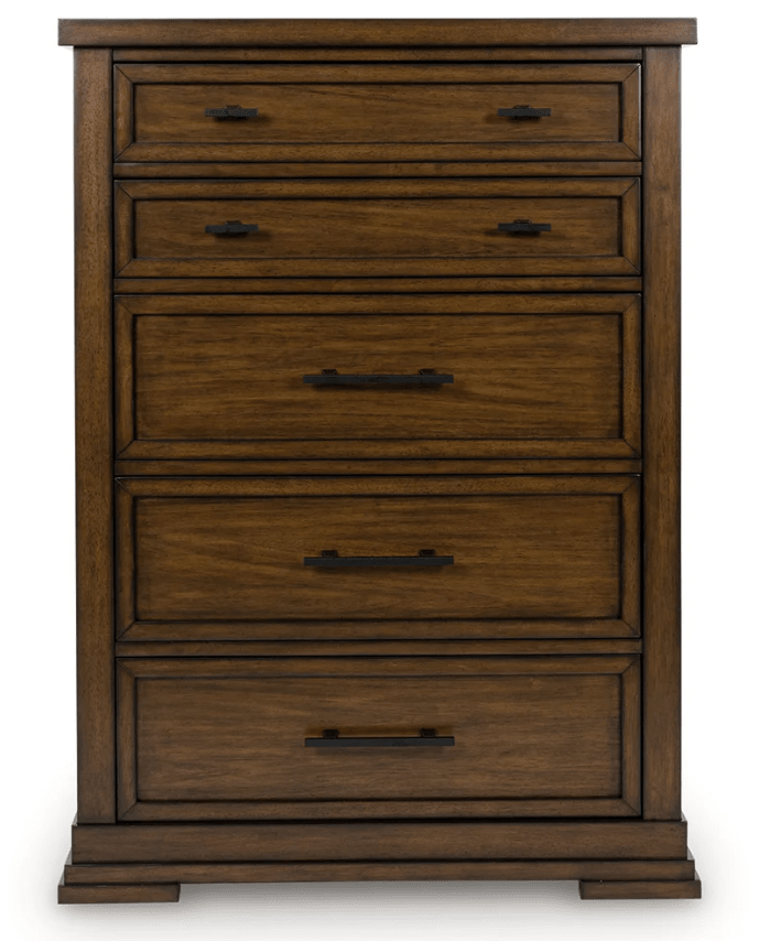 AshleyAshley B849 Taffenbrook - Panel Storage Bed - Medium Brown