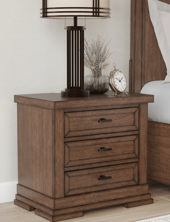 AshleyAshley B849 Taffenbrook - Panel Storage Bed - Medium Brown
