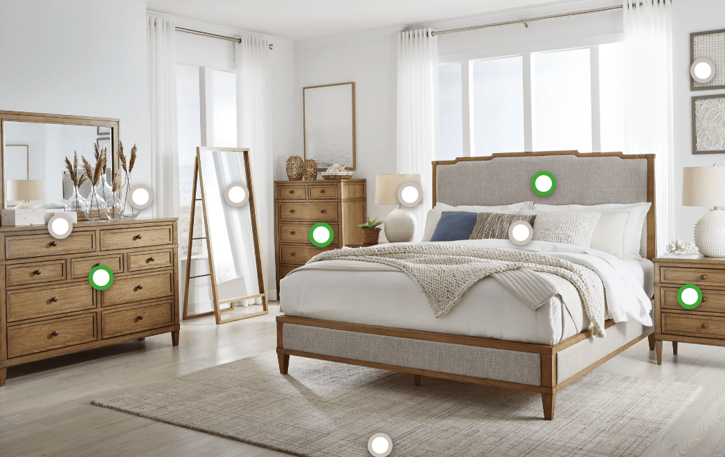 AshleyAshley B895 Sharlance - Upholstered Panel Bed - Light Brown