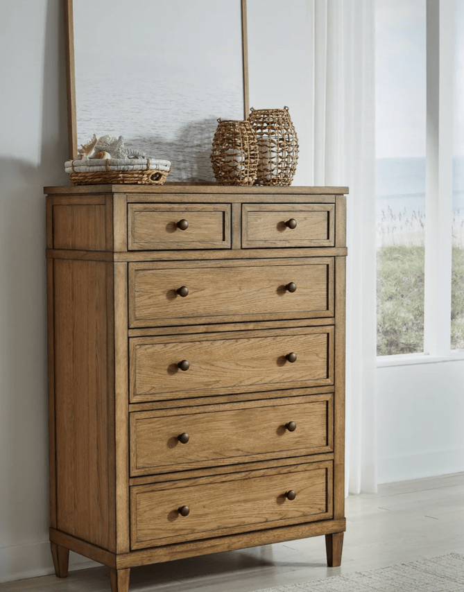 AshleyAshley B895 Sharlance - Upholstered Panel Bed - Light Brown