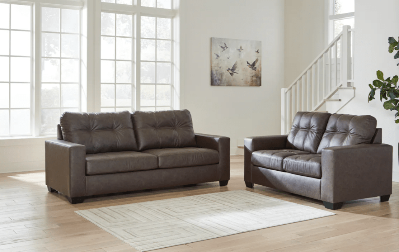 AshleyAshley Barlin Mills - 17003 - Sofa, Loveseat, Rocker Recliner - Umber