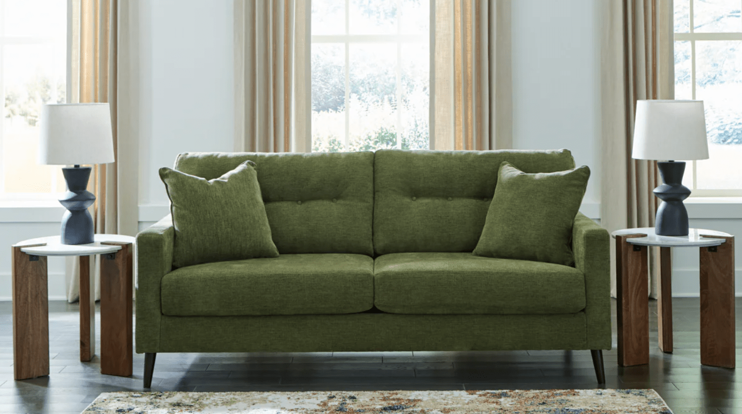 AshleyAshley Bixler - 26107 - Sofa, Loveseat, Accent Chair - Olive