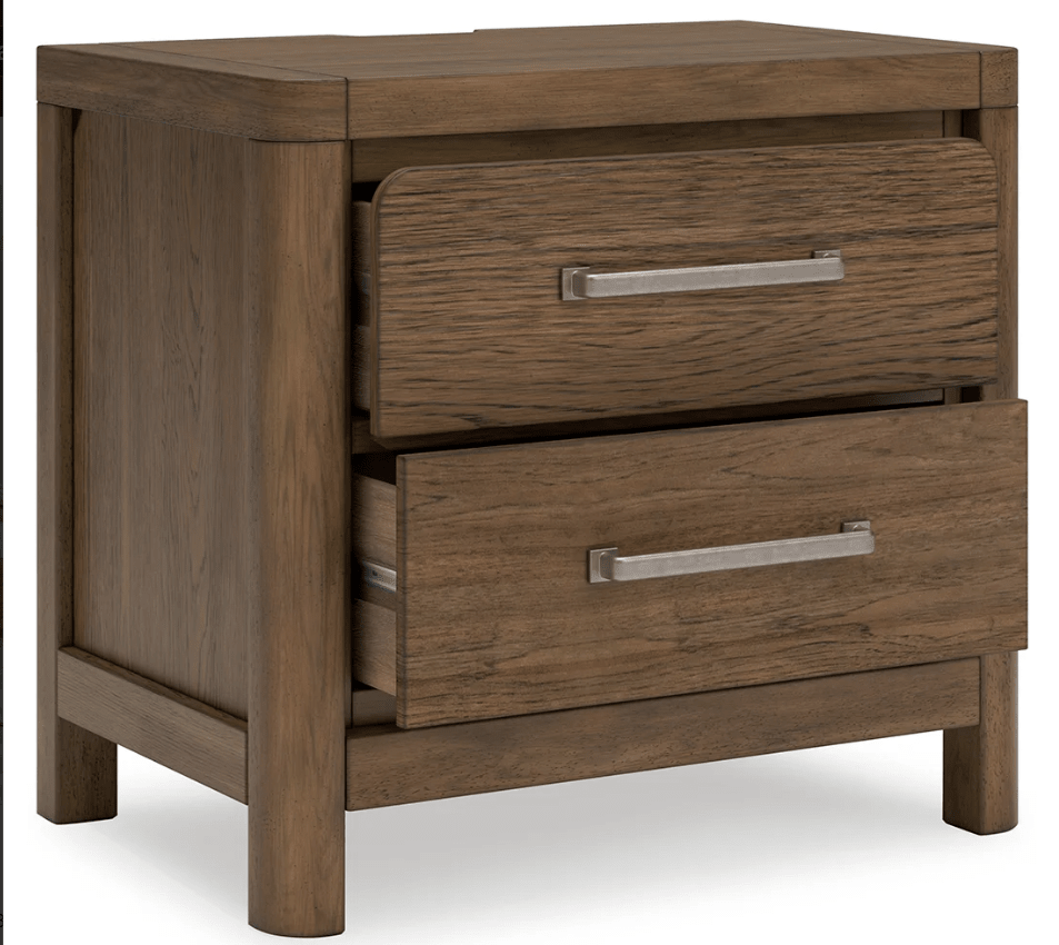 AshleyAshley Cabalynn - Panel Bed With Storage - Light Brown - B974