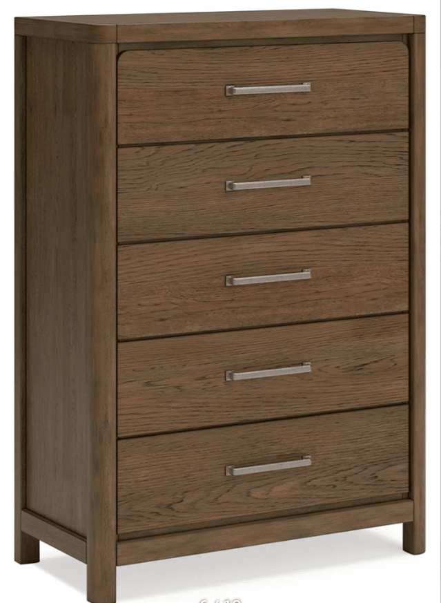 AshleyAshley Cabalynn - Panel Bed With Storage - Light Brown - B974