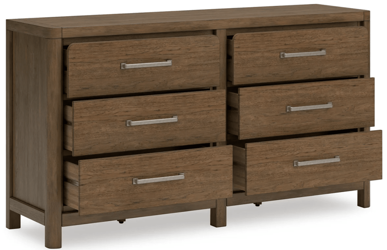 AshleyAshley Cabalynn - Panel Bed With Storage - Light Brown - B974