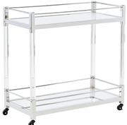 AshleyAshley Chaseton - Bar Cart - Clear / Silver Finish A4000501