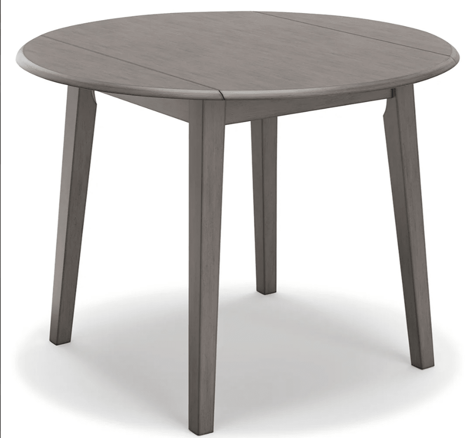 AshleyAshley D194 Shullden - Round Drm Drop Leaf Table - Gray