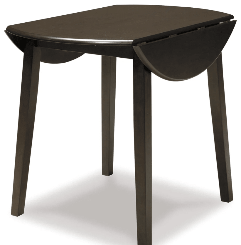 AshleyAshley D310 Hammis - Round DRM Drop Leaf Table - Dark Brown