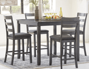 AshleyAshley D383 - 223 Bridson - Square Counter TBL Set (Set of 5) - Gray