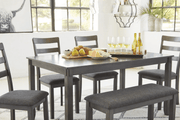 AshleyAshley D383 - 325 Bridson - RECT DRM Table Set (Set of 6) - Gray