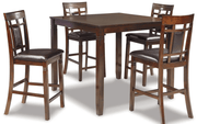 AshleyAshley D384 - 223 Bennox - DRM Counter Table Set (Set of 5) - Brown