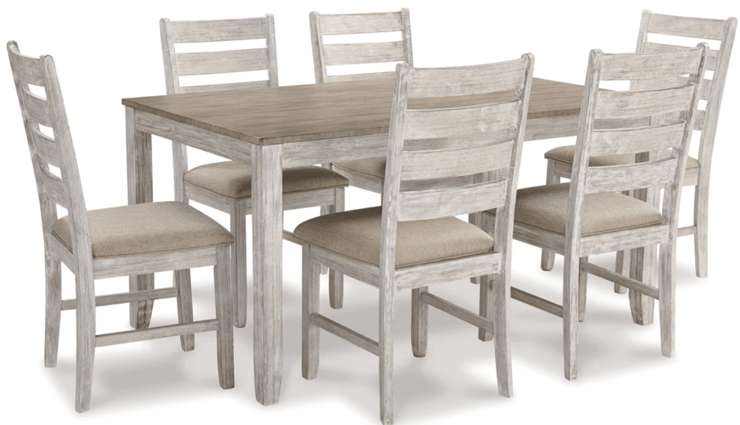 AshleyAshley D394 - 425 Skempton - Dining Room Table Set (Set of 7) - White