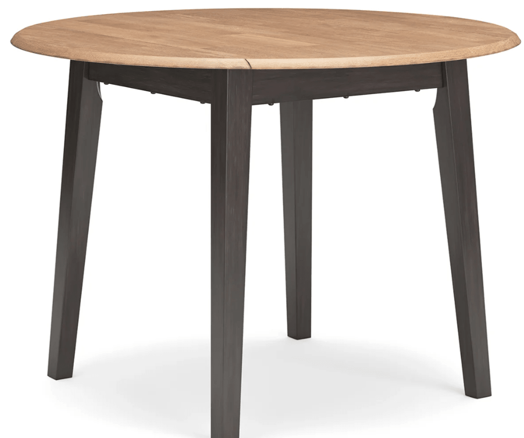 AshleyAshley D396 Gesthaven Round Dining Room Drop Leaf Table - Natural / Brown