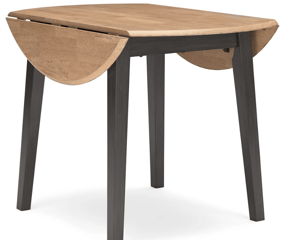 AshleyAshley D396 Gesthaven Round Dining Room Drop Leaf Table - Natural / Brown