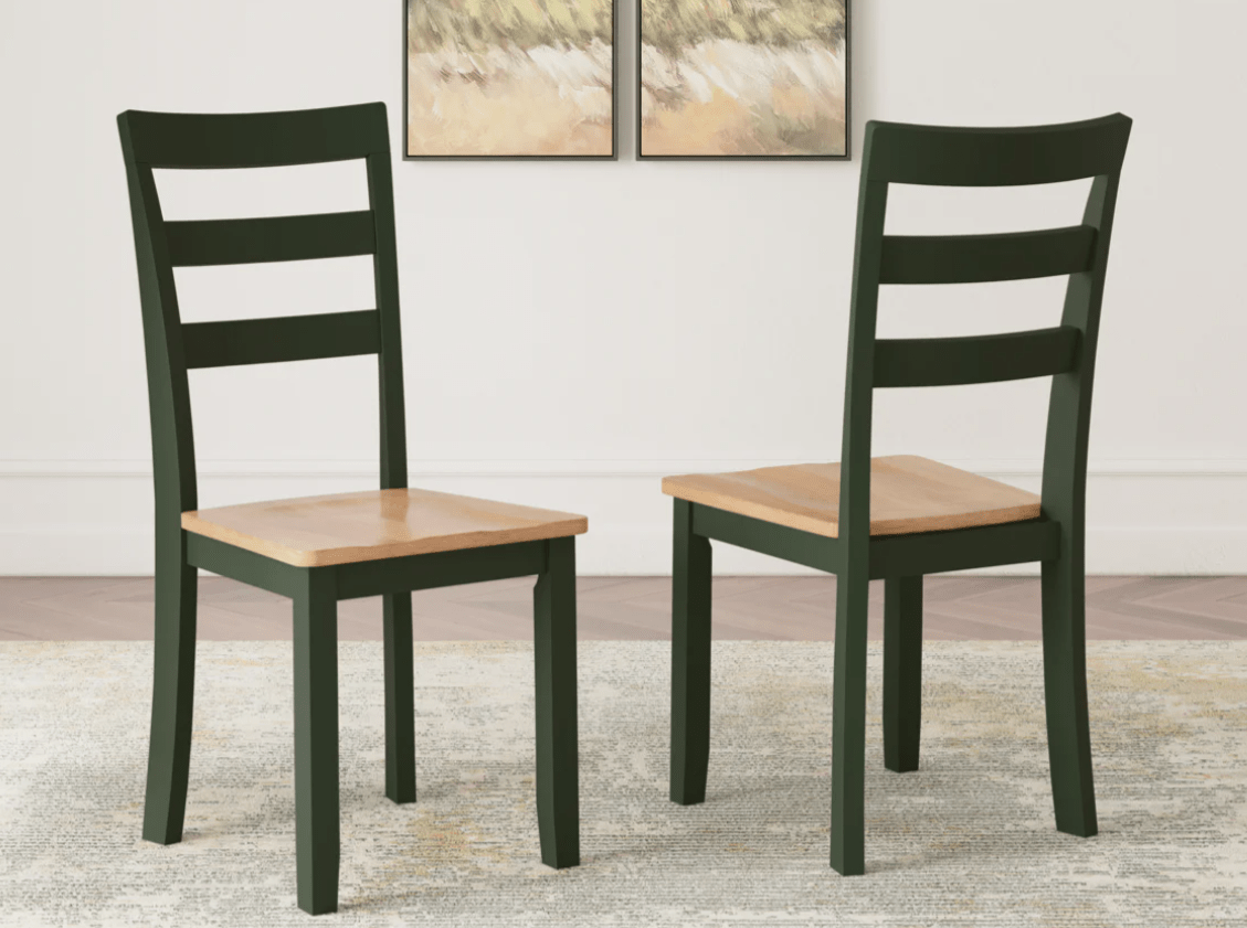 AshleyAshley D401 Gesthaven - Round Dining Room Drop Leaf Table - Natural / Green