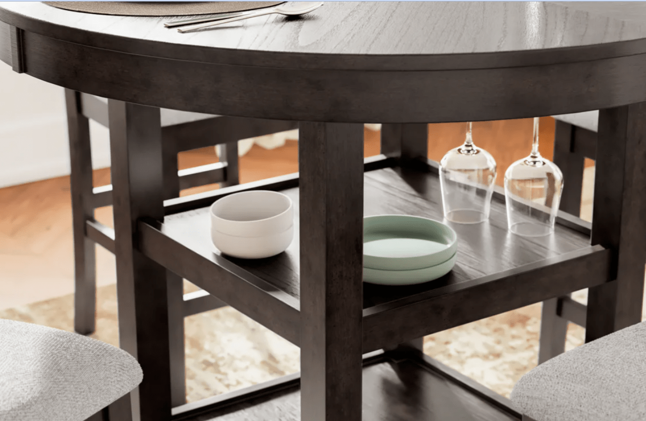 AshleyAshley D422 - 223 Langwest - Dining Room Counter Table Set (Set of 5) - Brown