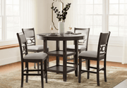 AshleyAshley D422 - 223 Langwest - Dining Room Counter Table Set (Set of 5) - Brown