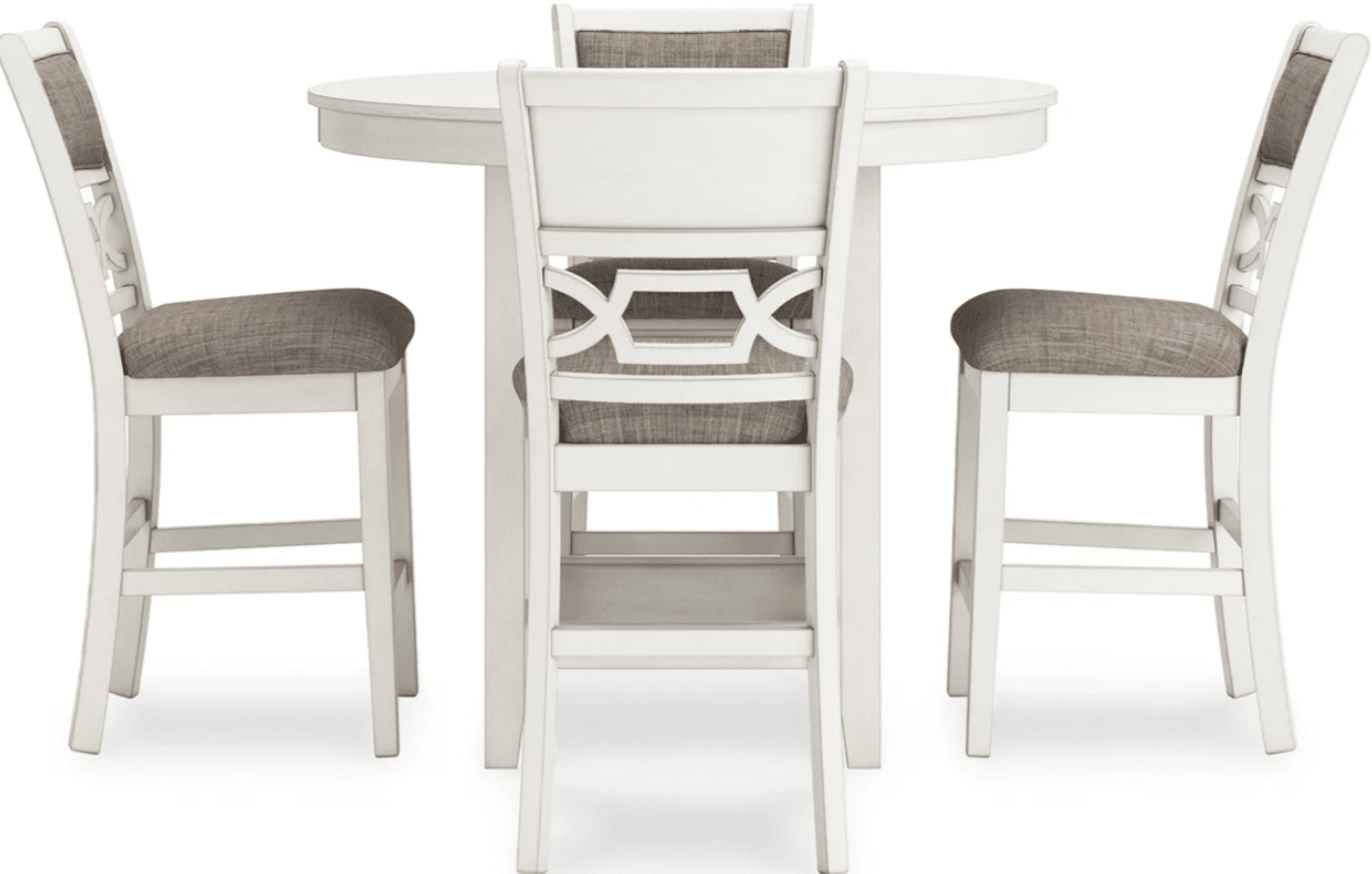 AshleyAshley D423 - 223 Erinberg - Dining Room Counter Table Set (Set of 5) - Antique White