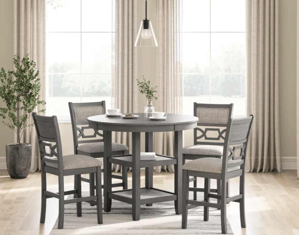 AshleyAshley D425 - 223 Wrenning - Drm Counter Table Set (Set of 5) - Gray