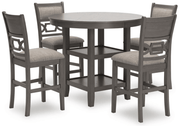 AshleyAshley D425 - 223 Wrenning - Drm Counter Table Set (Set of 5) - Gray