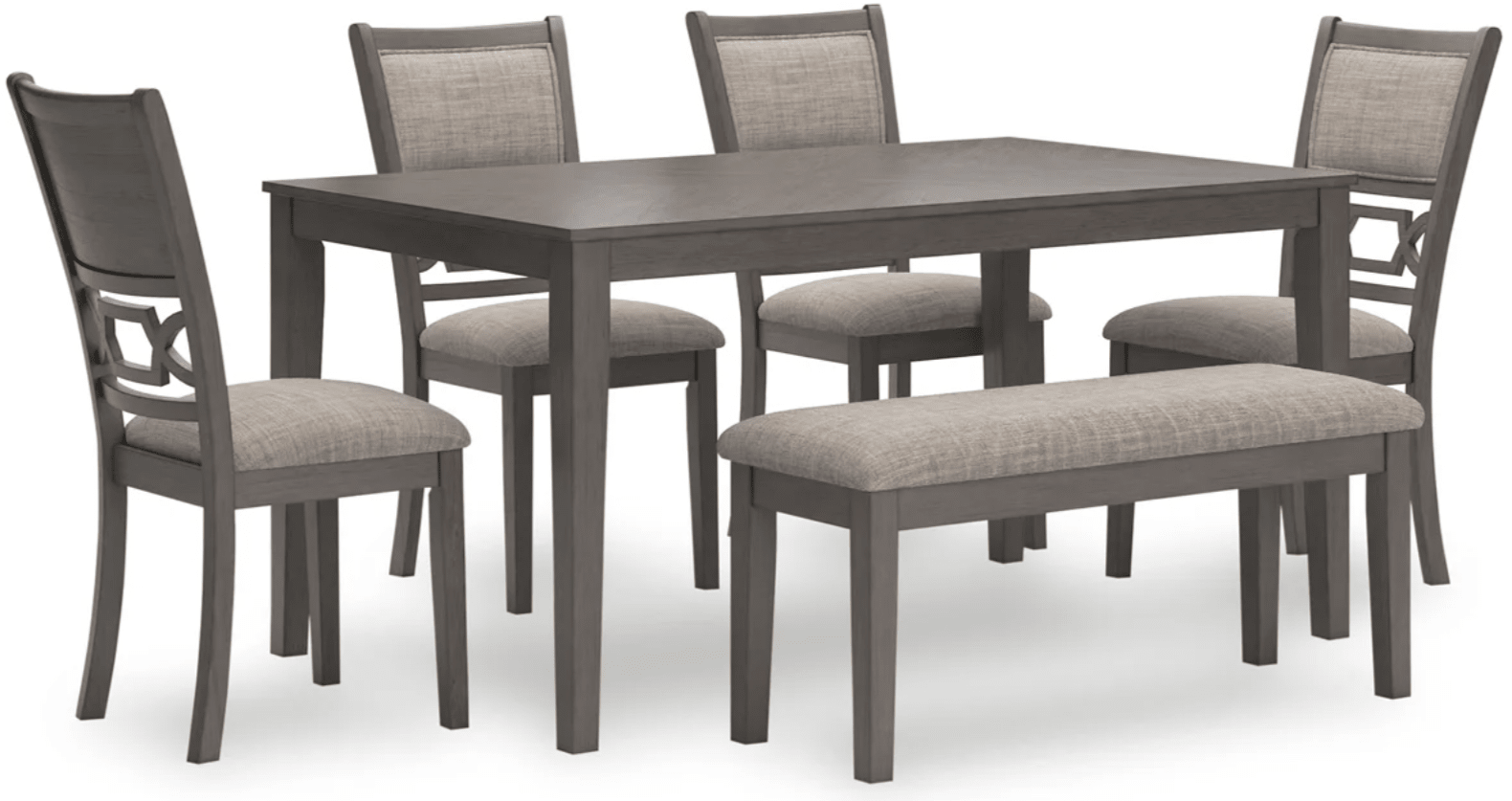 AshleyAshley D425 - 325 Wrenning - Dining Room Table Set (Set of 6) - Gray