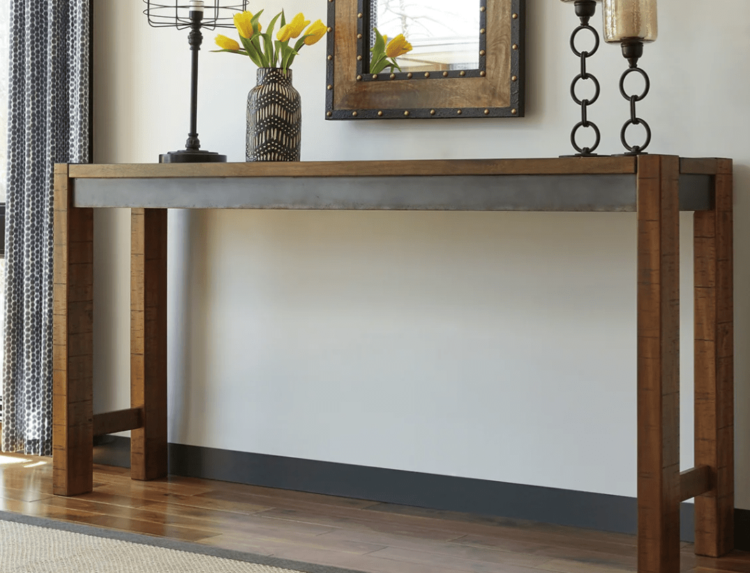 AshleyAshley D440 Torjin - Long Counter Table - Dark Brown