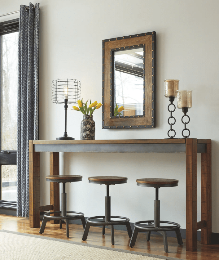 AshleyAshley D440 Torjin - Long Counter Table - Dark Brown