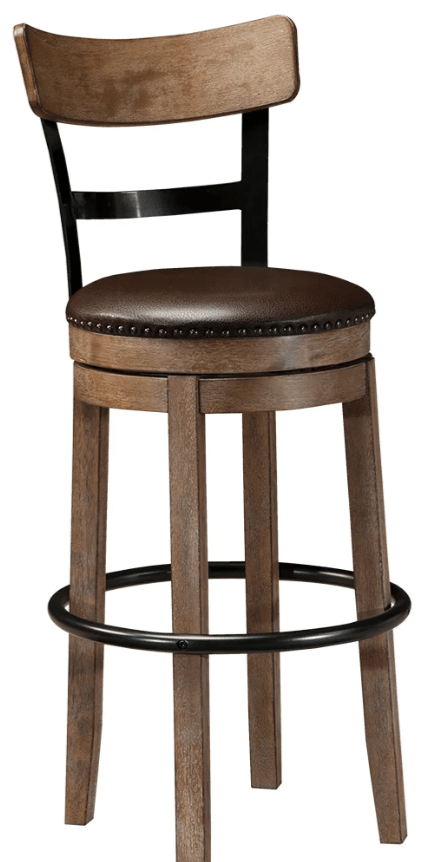 AshleyAshley D542 Pinnadel - UPH Swivel Barstool - Light Brown