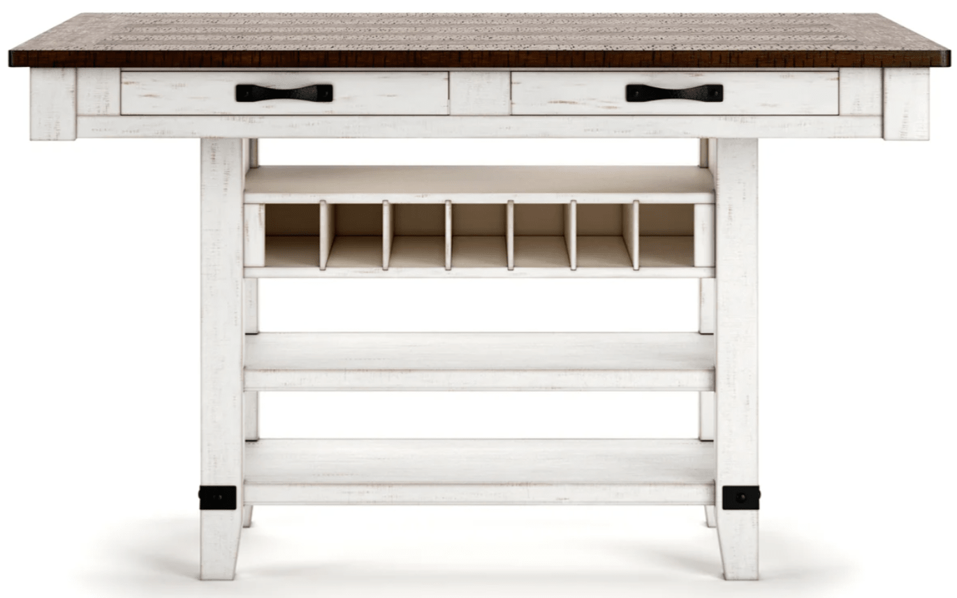 AshleyAshley D546 - 32 Valebeck - Rect Dining Room Counter Table With Wine Rack