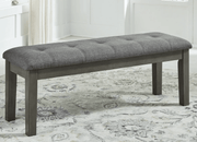 AshleyAshley D589 - 00 Hallanden - Large UPH Dining Room Bench - Black / Gray
