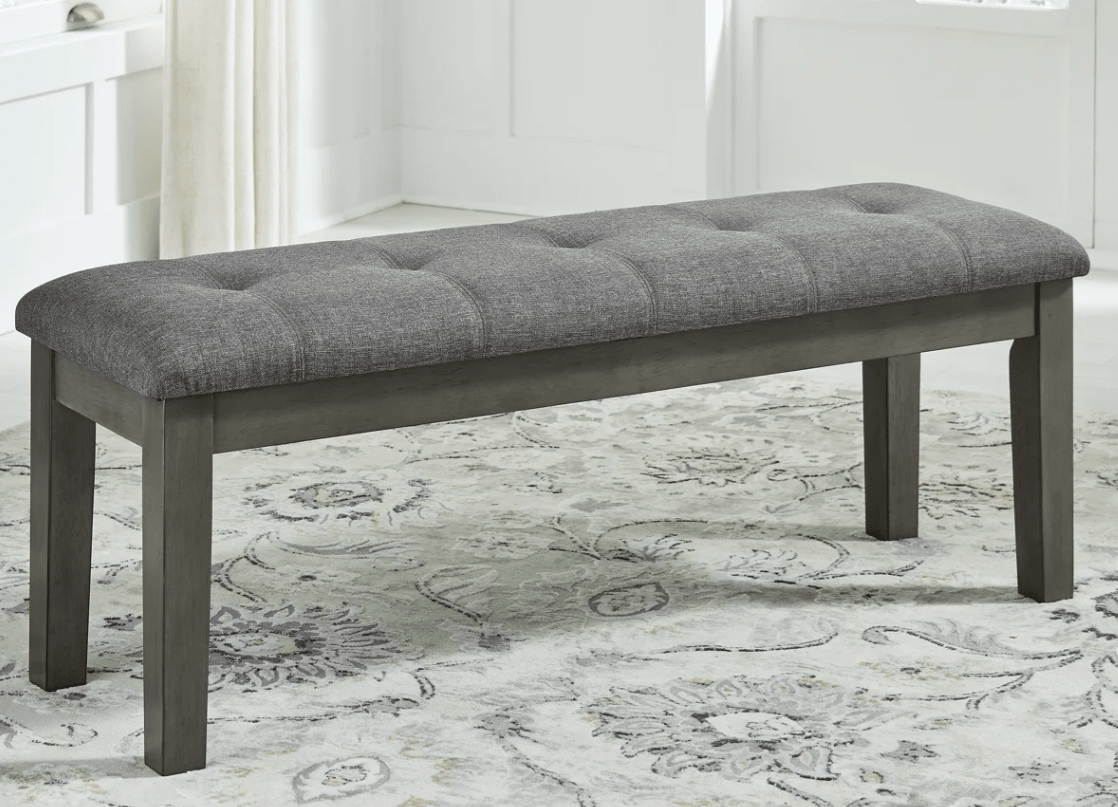AshleyAshley D589 - 00 Hallanden - Large UPH Dining Room Bench - Black / Gray