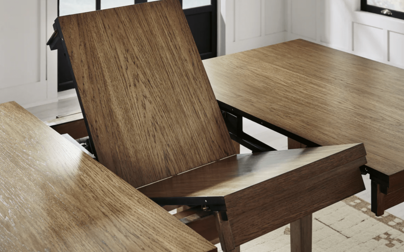 AshleyAshley D592 - 35 Urbinforte - Dining Room Butterfly Extension Table - Light Brown